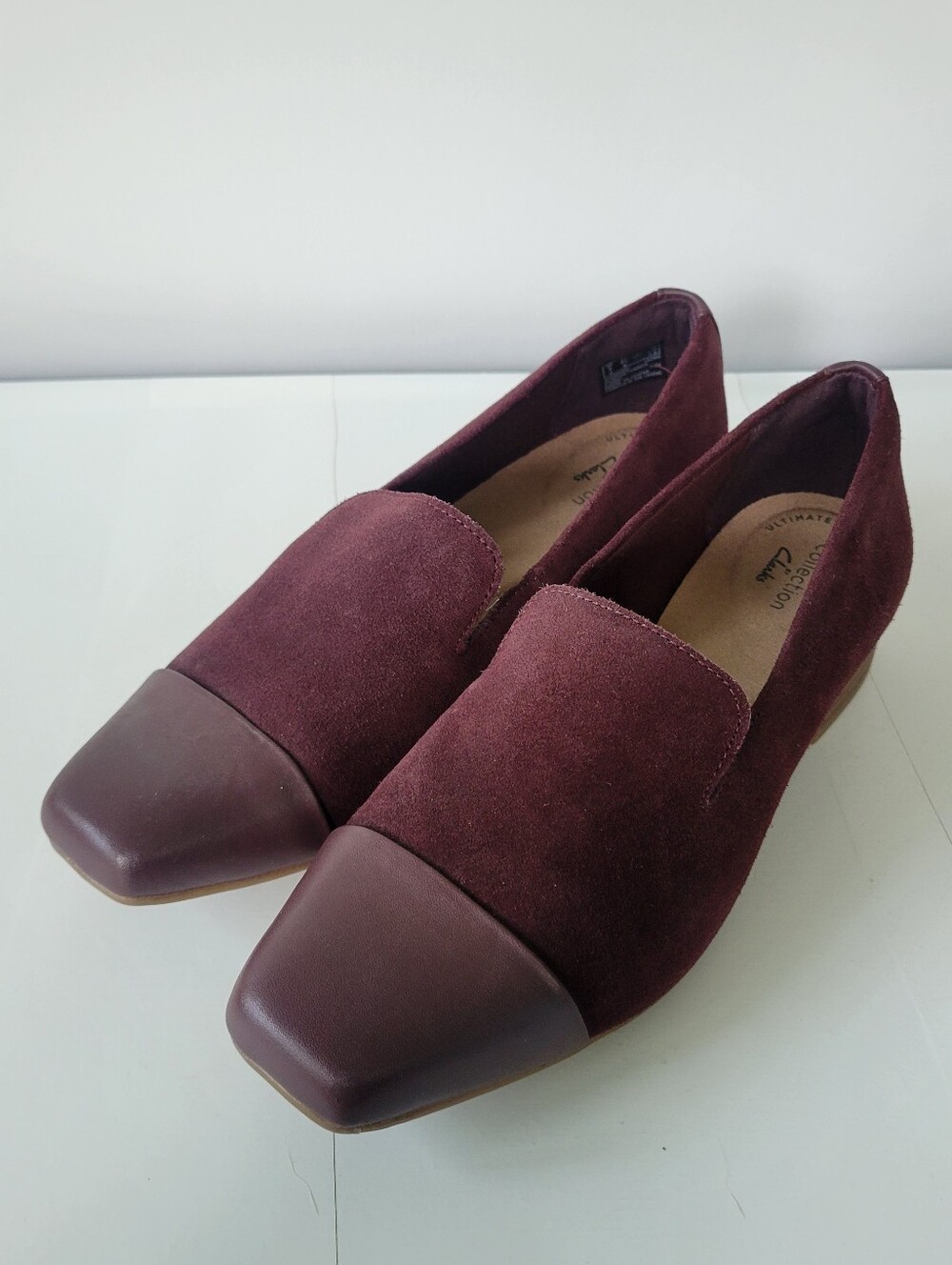 Clarks Collection Suede Cap-Toe Loafers - Tilmont Step